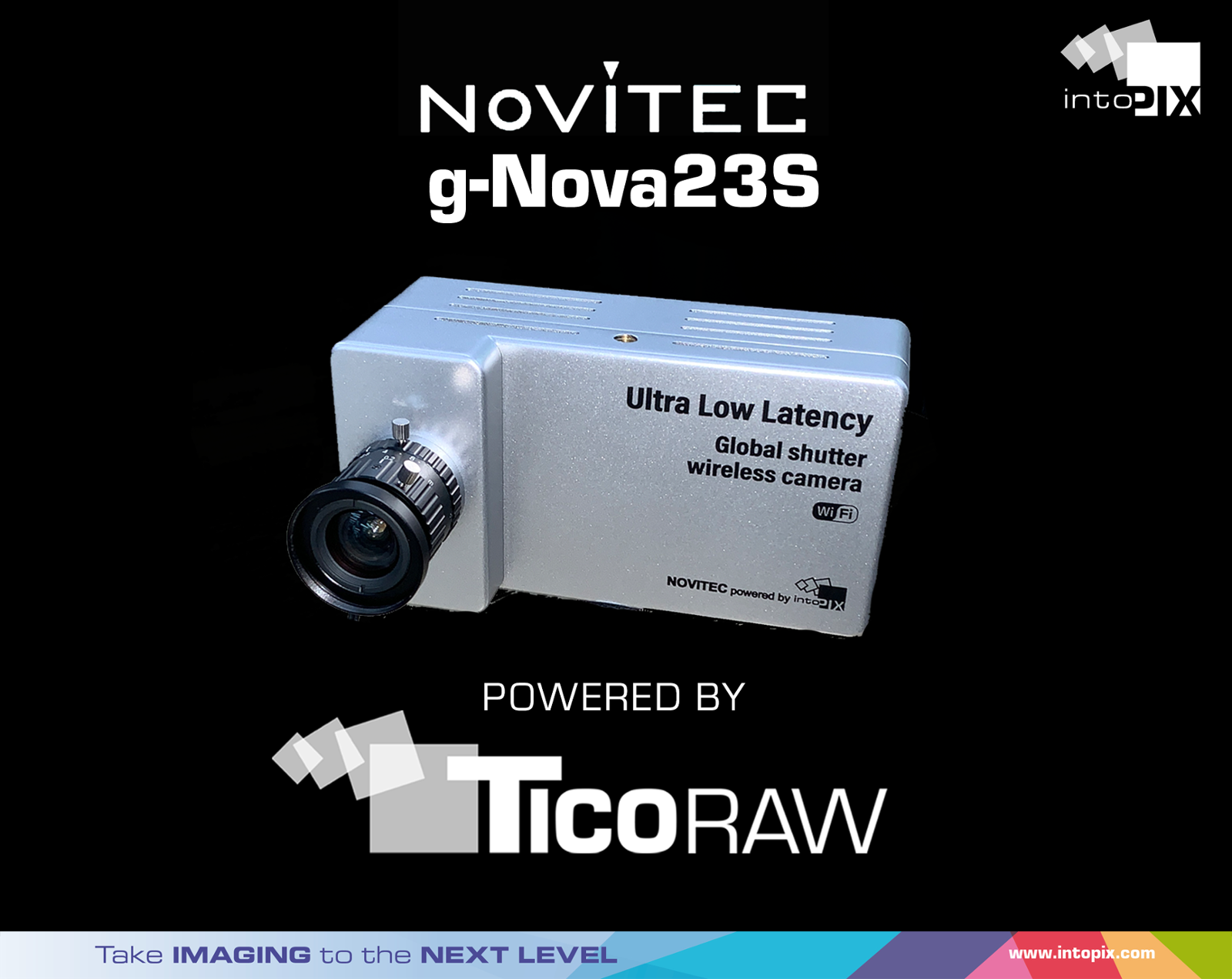 intoPIXは、Novitec社の産業用カメラの新ラインアップにTicoRAWが搭載されることを発表